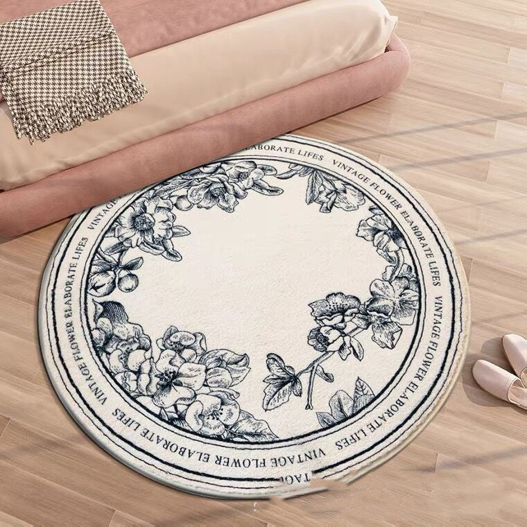 Tapis Rond Grand Format pour Salon │ Élégance Nordique pour Votre Intérieur