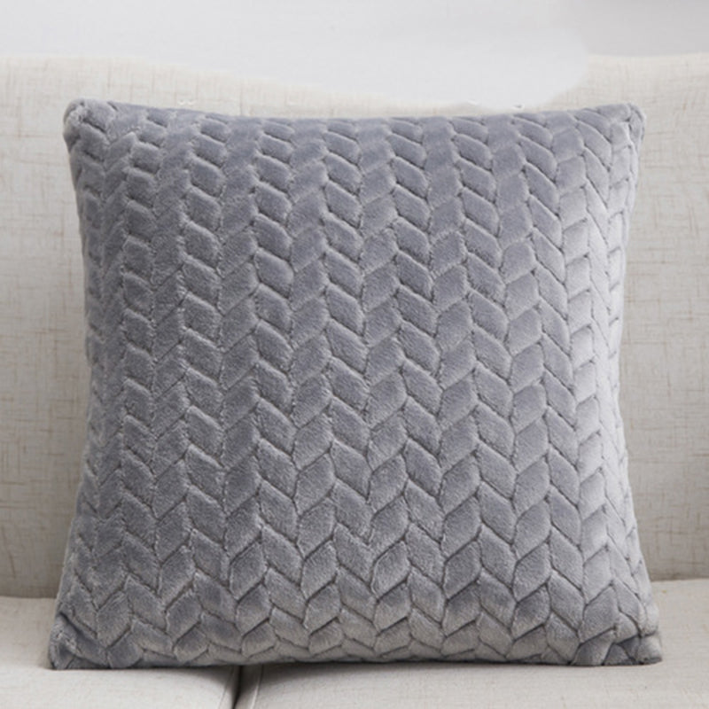 Housse de Coussin Peluche Nordique │ Pour une Décoration Douillette et Chic dans le Salon ou la Chambre