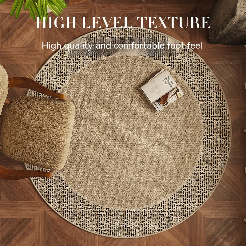 Tapis de Sol Rond │ Élégance Moderne pour Votre Salon