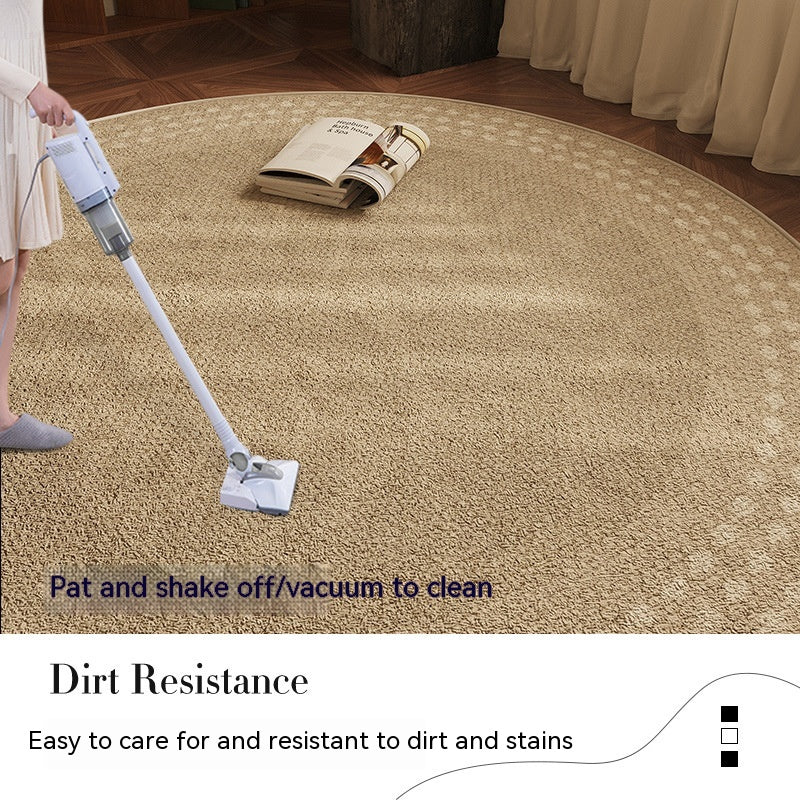Tapis de Sol Rond │ Élégance Moderne pour Votre Salon