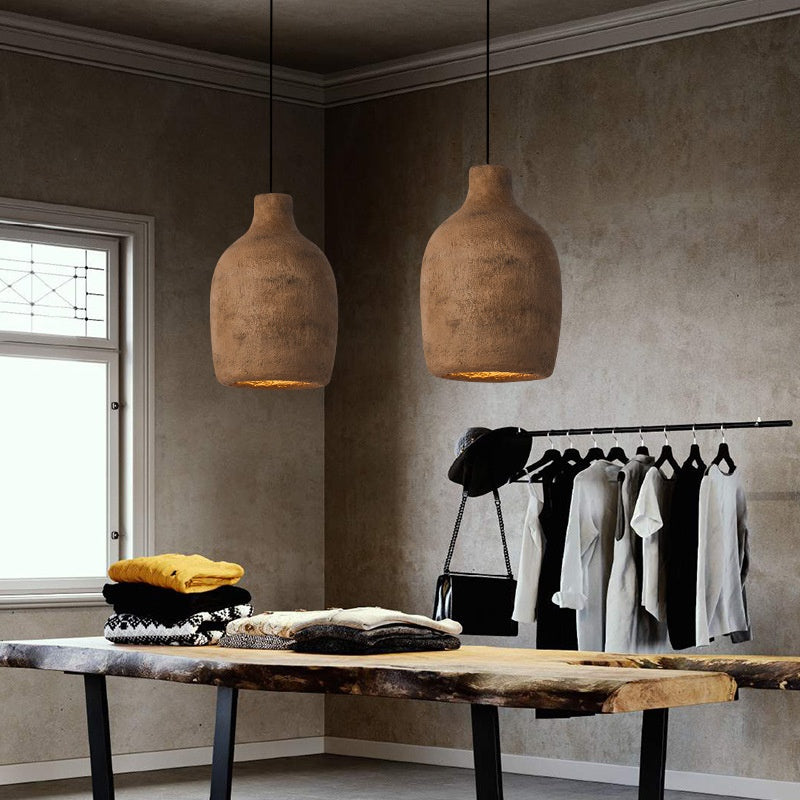 Lampes de Style Rétro rustique │ Sculpture à la Main en Ciment │ Ambiance Vintage