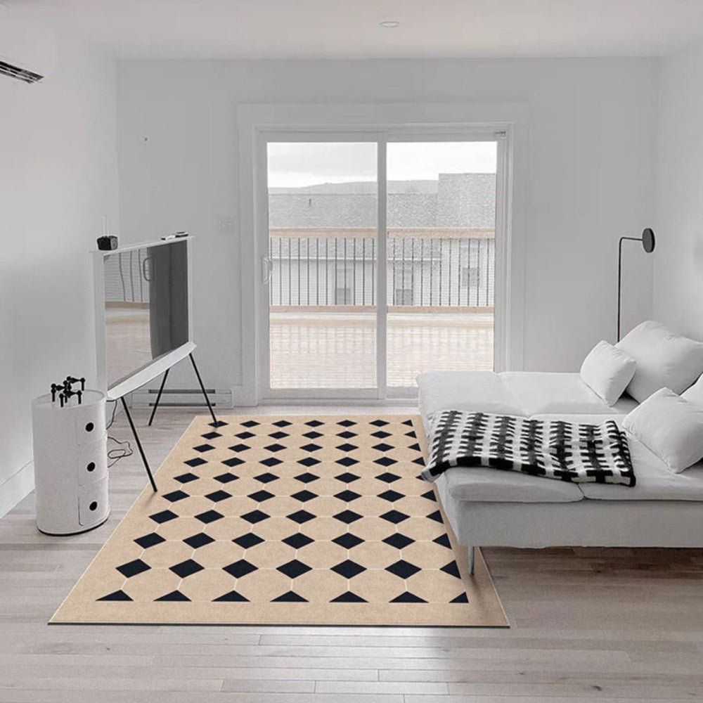 Tapis en Forme Irrégulière │ Élégance Contemporaine pour Votre Espace de Vie
