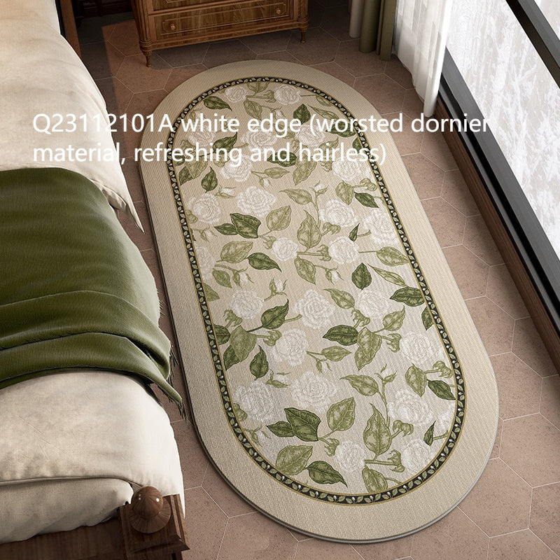 Tapis de Chevet Rétro en Forme Spéciale │ Élégance Naturelle pour la Chambre