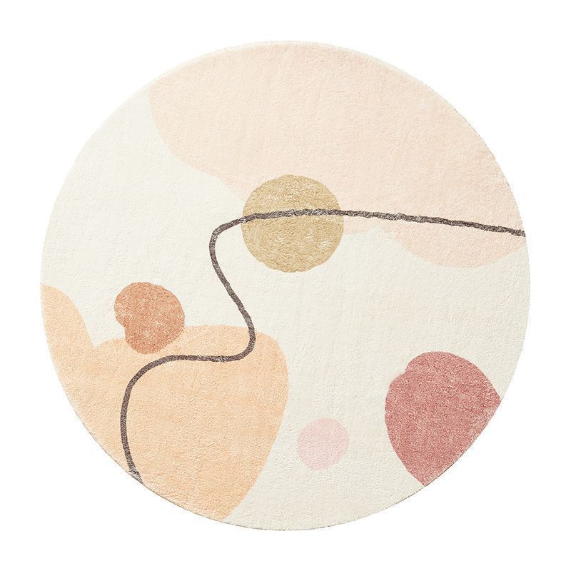 Tapis Rond Minimaliste Nordique │ Élégance et Modernité pour Votre Espace