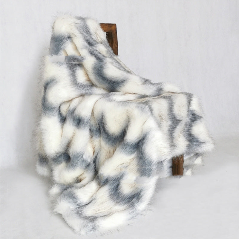 Couverture en Fausse Fourrure de Renard │Confort pour Toutes les Saisons