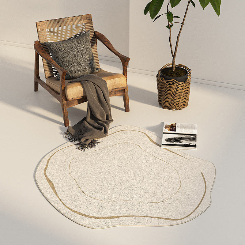 Tapis Géométrique Minimaliste Moderne │ Confort pour Votre Intérieur