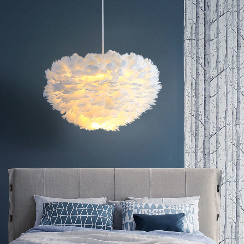 Lustre en Fer Moderne Minimaliste │ Éclairage Romantique pour Chambre