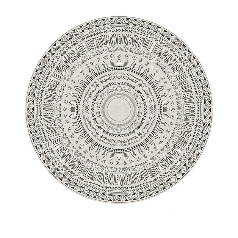 Tapis Rond Nordique │ Motif Rayures │ Confort et Élégance pour Votre Intérieur
