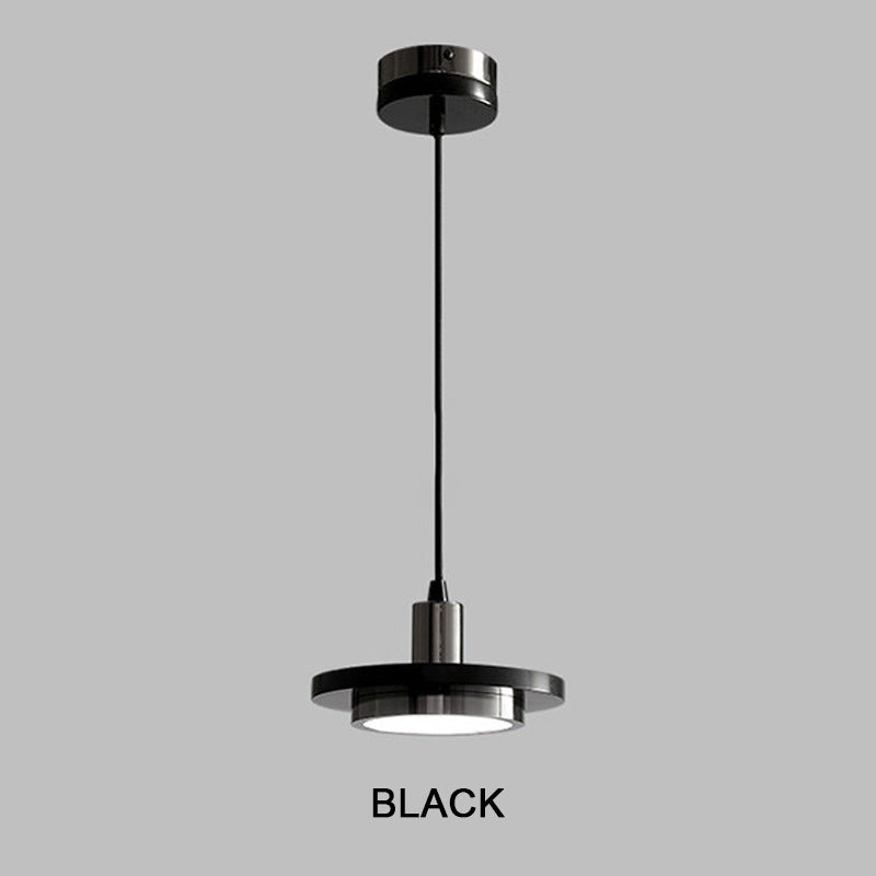 Lustre Minimaliste Rond en Marbre Nordique │ Éclairage Réglable │ pour Salon ou Chambre