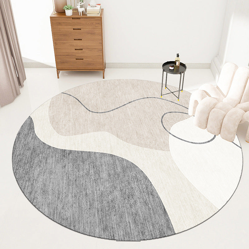 Tapis Rond en Velours Cristal │ Luxe et Modernité pour Votre Intérieur