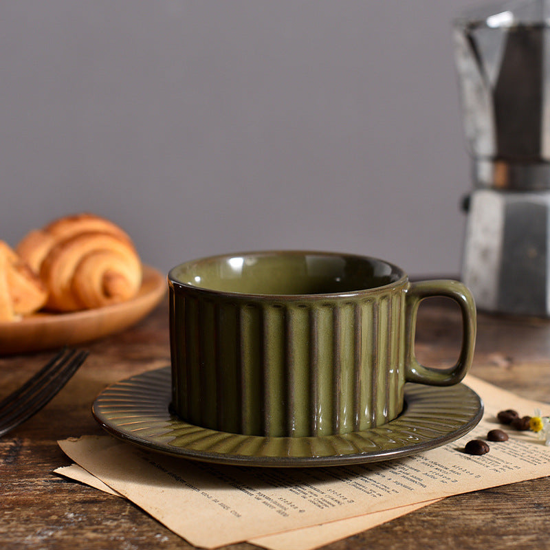 Ensemble Café en Céramique Rétro │ Un Goût de France dans Votre Tasse