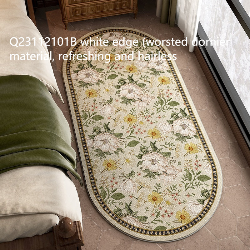 Tapis de Chevet Rétro en Forme Spéciale │ Élégance Naturelle pour la Chambre