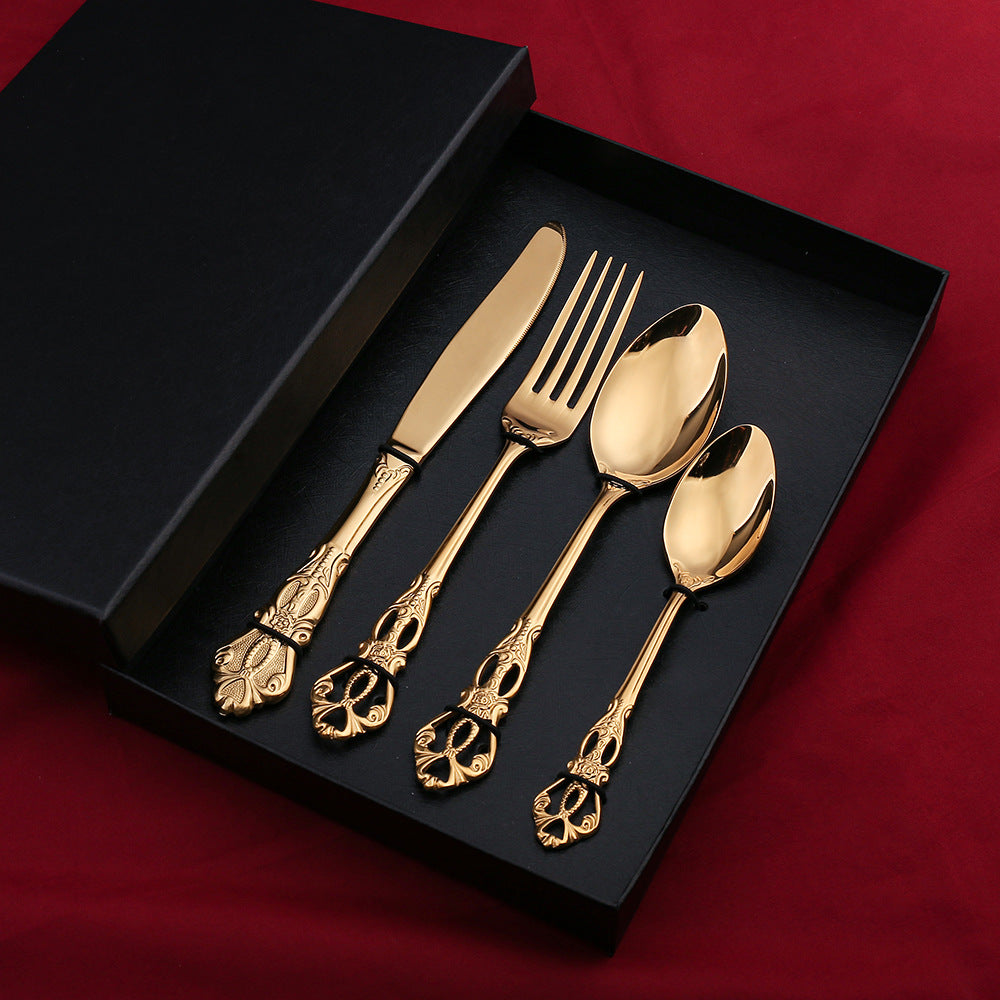 Ensemble de Couverts pour Repas │ Coffret Cadeau Élégant pour une Table Minimaliste et Luxueuse