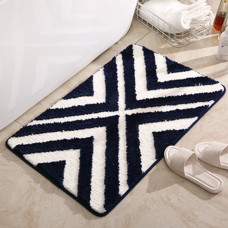 Tapis de Porte ou Salon Touffeté │ Style Géométrique et Confort