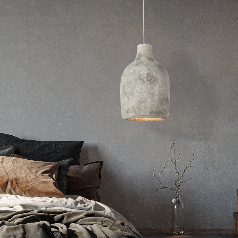 Lampes de Style Rétro rustique │ Sculpture à la Main en Ciment │ Ambiance Vintage