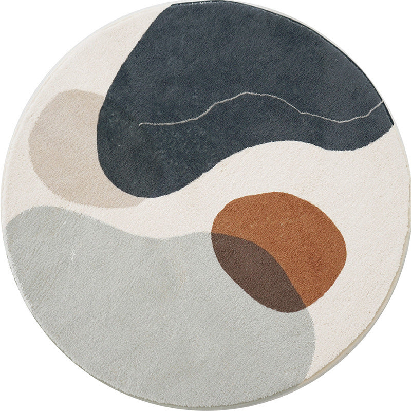 Tapis Rond Minimaliste Nordique │ Élégance et Modernité pour Votre Espace