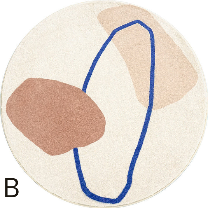 Tapis Rond Minimaliste Nordique │ Élégance et Modernité pour Votre Espace