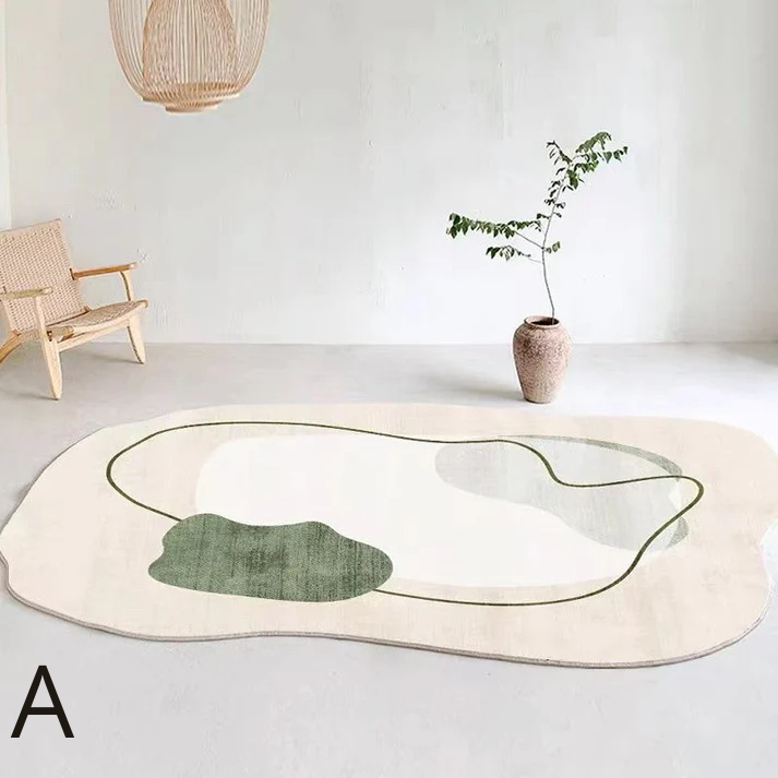Tapis en Forme Irrégulière │ Élégance Contemporaine pour Votre Espace de Vie