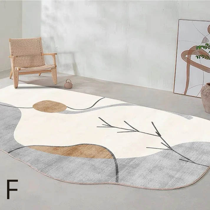 Tapis en Forme Irrégulière │ Élégance Contemporaine pour Votre Espace de Vie