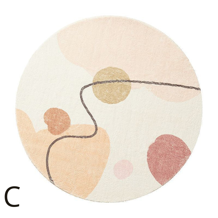 Tapis Rond Minimaliste Nordique │ Élégance et Modernité pour Votre Espace
