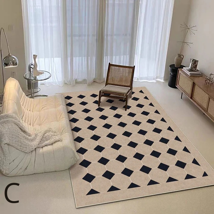 Tapis en Forme Irrégulière │ Élégance Contemporaine pour Votre Espace de Vie