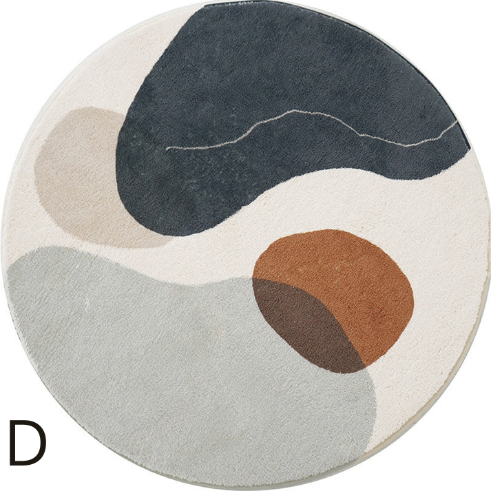 Tapis Rond Minimaliste Nordique │ Élégance et Modernité pour Votre Espace