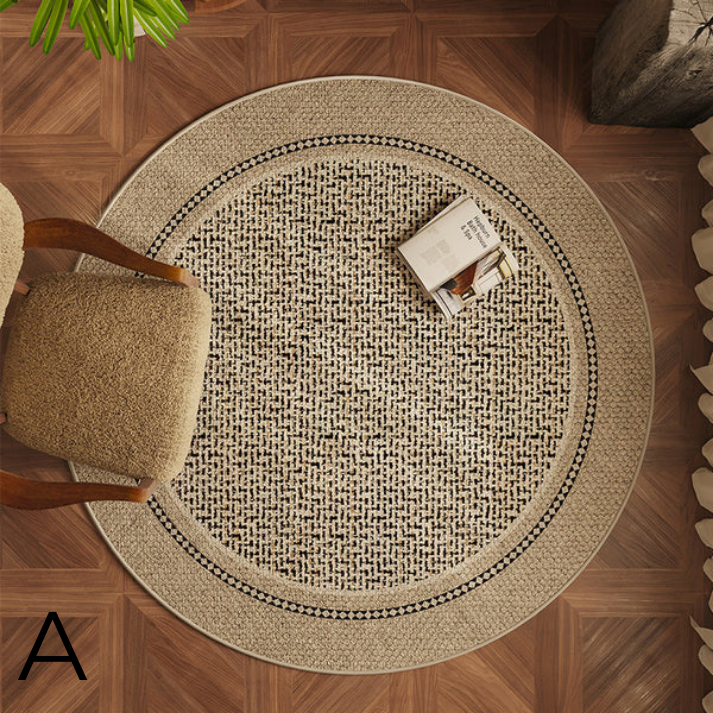 Tapis de Sol Rond │ Élégance Moderne pour Votre Salon