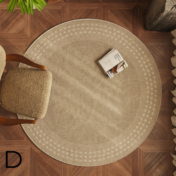 Tapis de Sol Rond │ Élégance Moderne pour Votre Salon