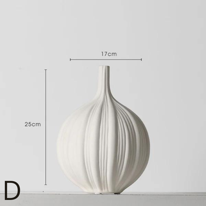 Vase Créative Simple pour Bureau │ Vase en Céramique Élégant pour un Style Nordique