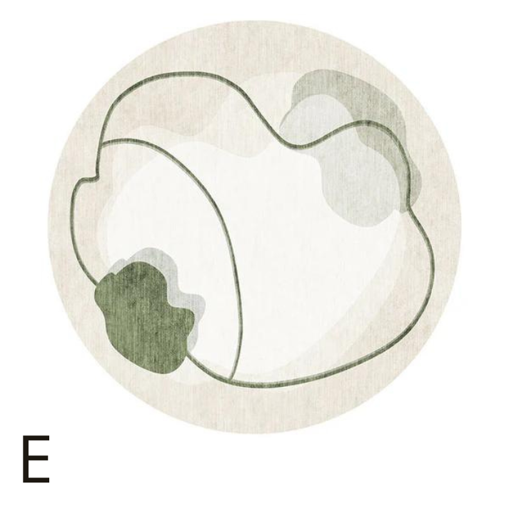 Tapis Rond en Velours Cristal │ Luxe et Modernité pour Votre Intérieur