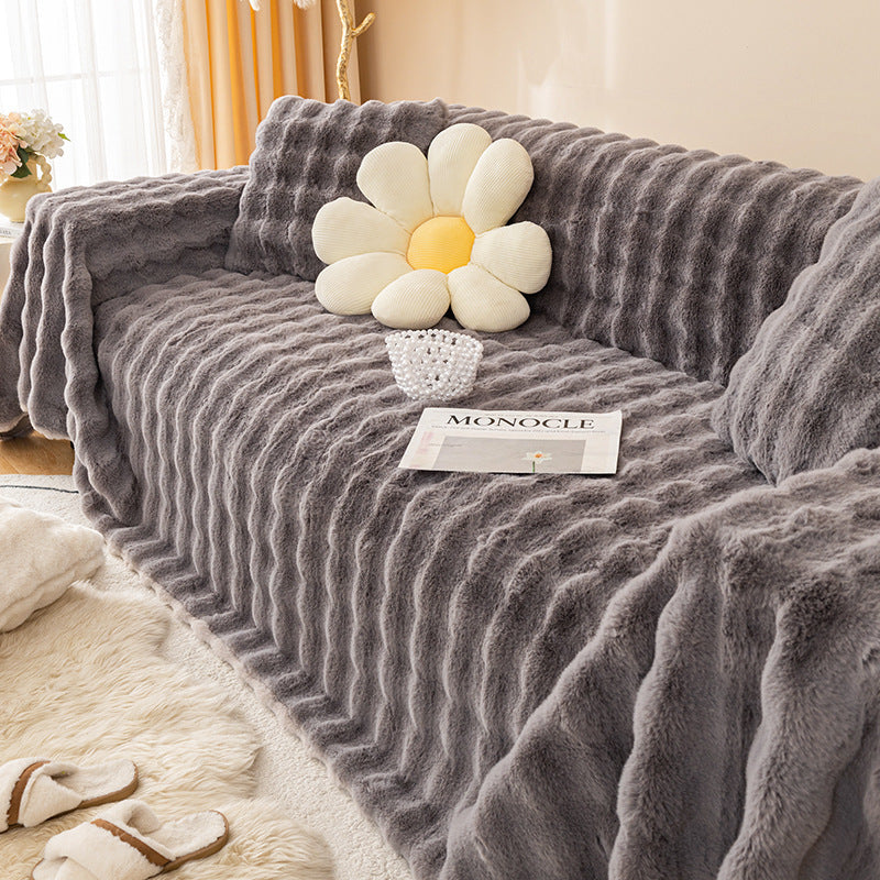 Housse de Canapé en Peluche │Confort Absolu