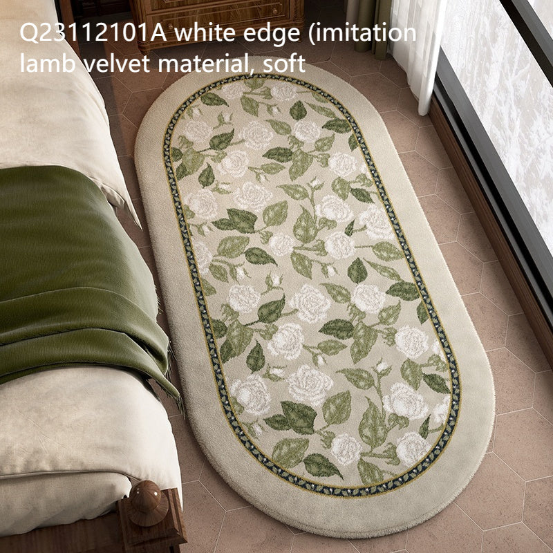Tapis de Chevet Rétro en Forme Spéciale │ Élégance Naturelle pour la Chambre
