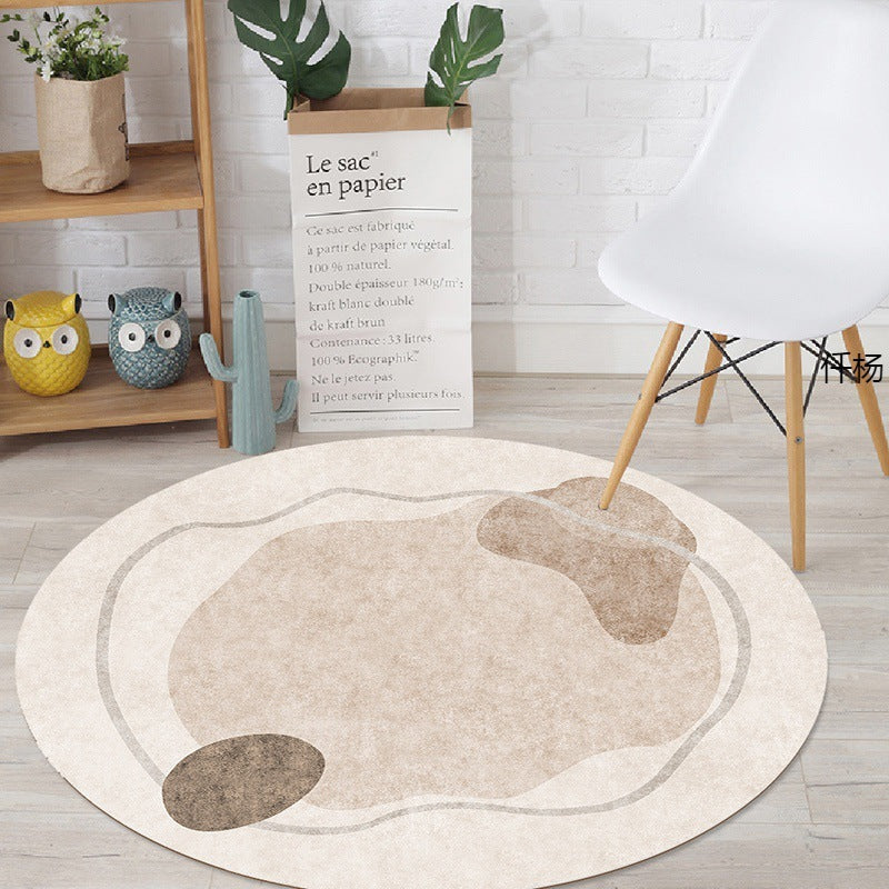 Tapis Rond en Velours Cristal │ Luxe et Modernité pour Votre Intérieur