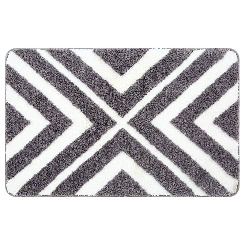 Tapis de Porte ou Salon Touffeté │ Style Géométrique et Confort