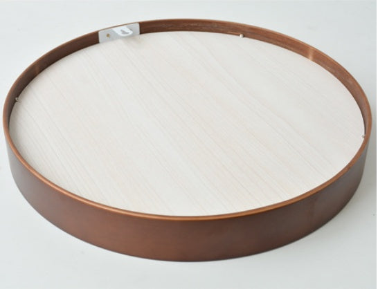 Miroir Rond Suspendu en Bois Massif │ Élégance Moderne pour Votre Espace