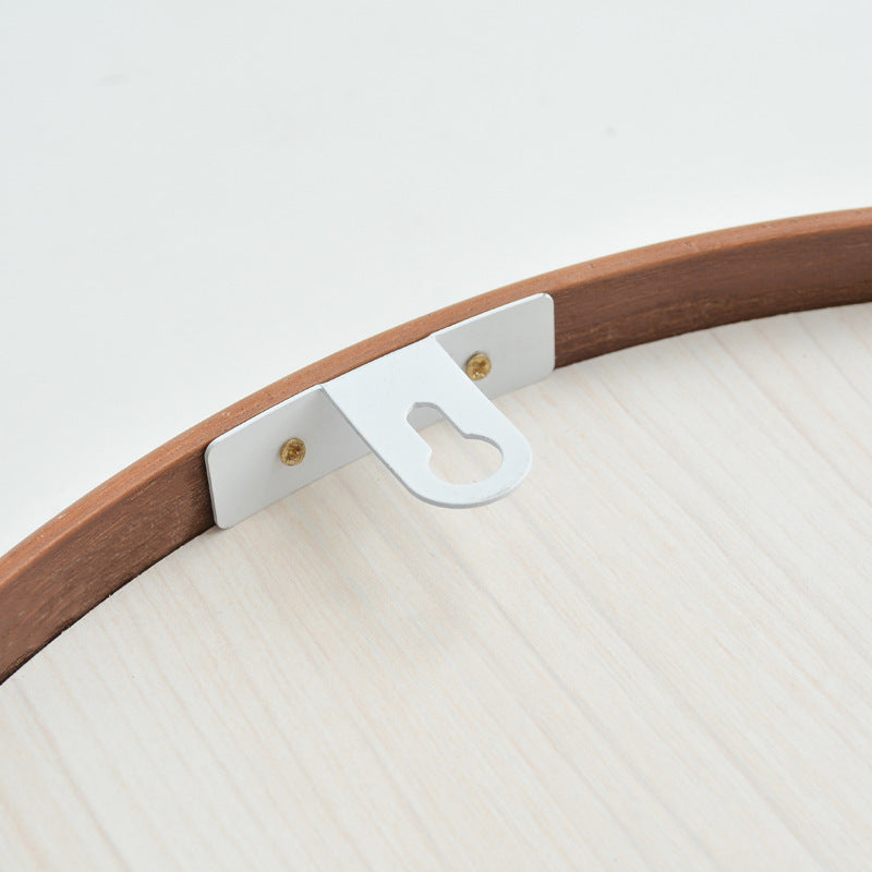 Miroir Rond Suspendu en Bois Massif │ Élégance Moderne pour Votre Espace