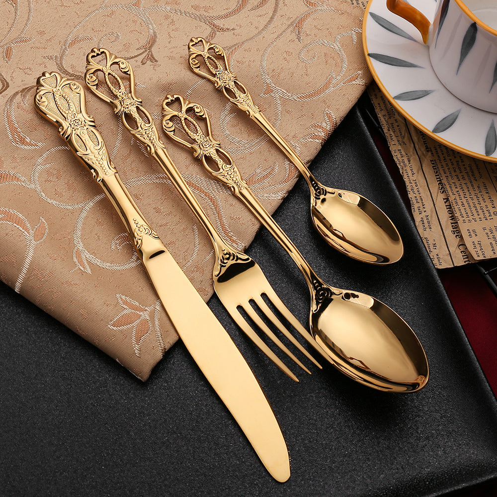 Ensemble de Couverts pour Repas │ Coffret Cadeau Élégant pour une Table Minimaliste et Luxueuse