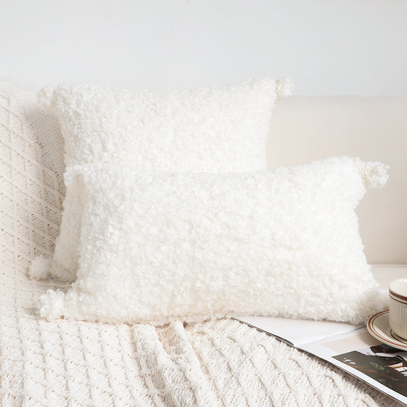Oreiller à Poils Épais pour l'Automne et l'Hiver │ Confort Élégant pour votre Salon
