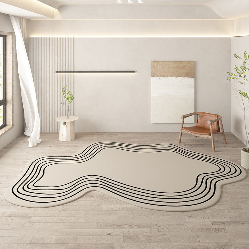 Tapis Rayé en Imitation de Cachemire │Confort pour Votre Salon