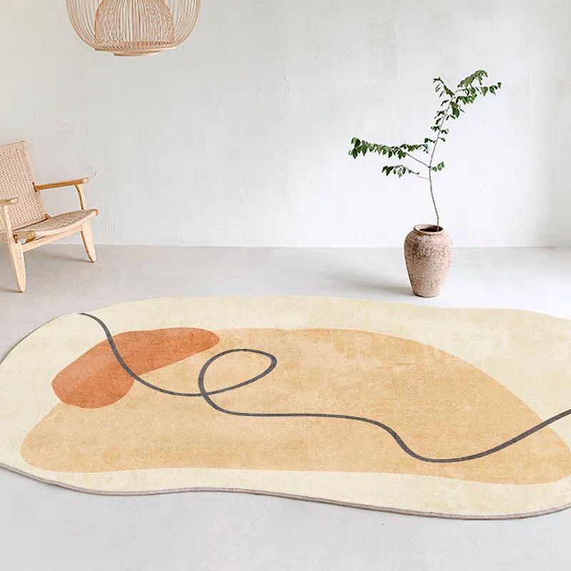 Tapis en Forme Irrégulière │ Élégance Contemporaine pour Votre Espace de Vie