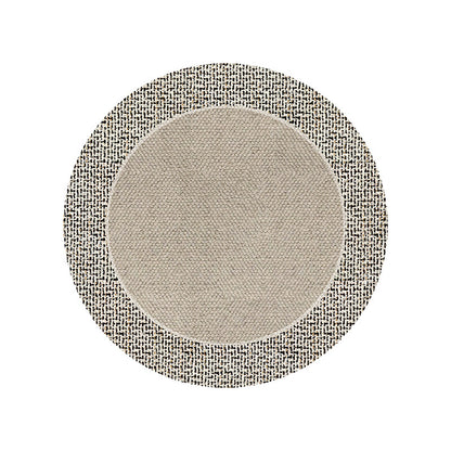 Tapis de Sol Rond │ Élégance Moderne  pour Votre Salon