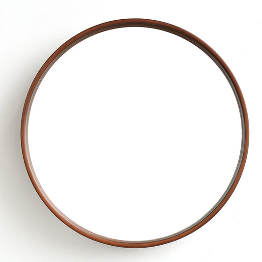 Miroir Rond Suspendu en Bois Massif │ Élégance Moderne pour Votre Espace