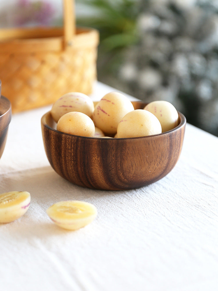 Bol en Bois d'Acacia │ Pour une Table Élégante