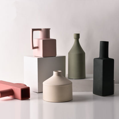 Vase Morandi | Géométrique Irrégulier en Céramique