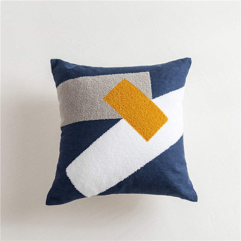 Housse de Coussin Brodée en Coton | Style Scandinave Sophistiqué