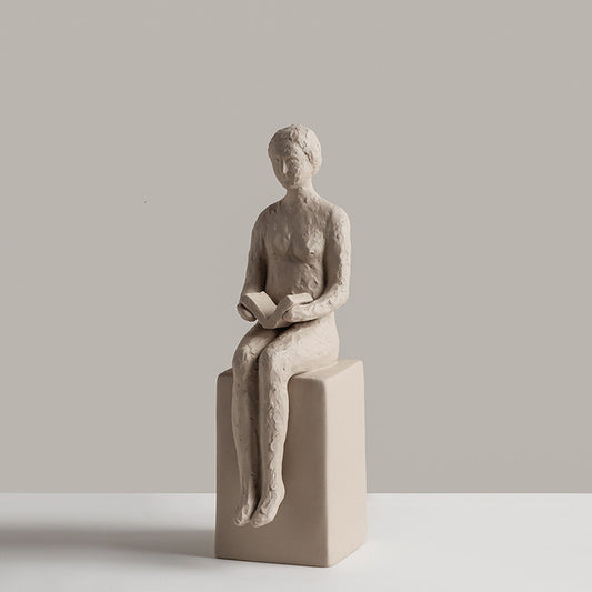 Statue de Bureau Nordique en Céramique | Ambiance Inspirante