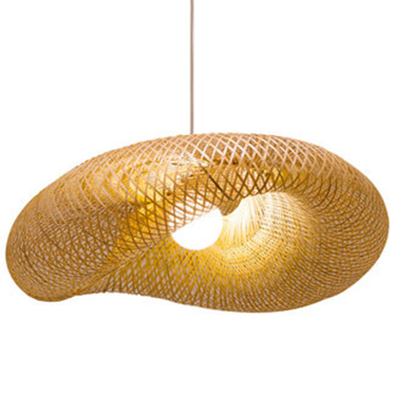 Lustre en Bambou pour une Ambiance Zen │ Lampe de Salon de Thé