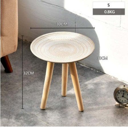 Table Basse Ronde Créative pour Salon Moderne Nordique │ Décoration de Table pour Chambre à Coucher et Salon │ Petite Décoration de Canapé Simple et Moderne