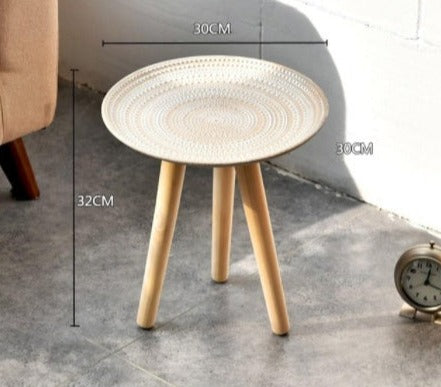 Table Basse Ronde Créative pour Salon Moderne Nordique │ Décoration de Table pour Chambre à Coucher et Salon │ Petite Décoration de Canapé Simple et Moderne