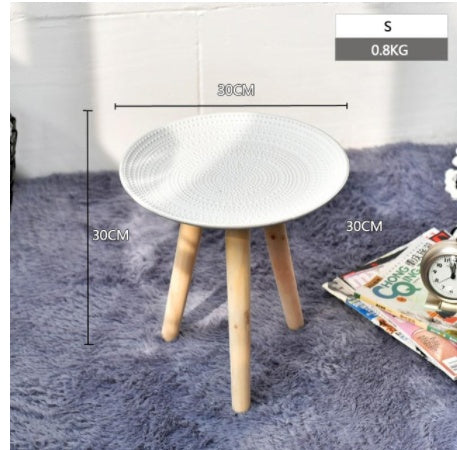 Table Basse Ronde Créative pour Salon Moderne Nordique │ Décoration de Table pour Chambre à Coucher et Salon │ Petite Décoration de Canapé Simple et Moderne